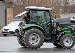 Traktor Korso Veraergerte Bauern Zogen Durch Jena 04