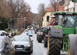 Traktor Korso Veraergerte Bauern Zogen Durch Jena 13