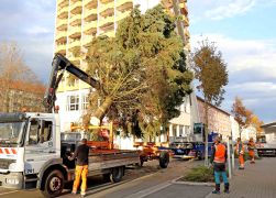 Polizei Eskorte Fuer Jenas Weihnachtsbaeume JN18