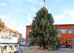 Polizei Eskorte Fuer Jenas Weihnachtsbaeume JN19