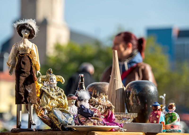 In der Innenstadt findet am 21. Februar wieder der Jenaer Trödelmarkt statt.