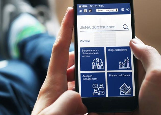 Die Internetseite der Stadt Jena steht nach ihrem Relaunch in der Kritik.