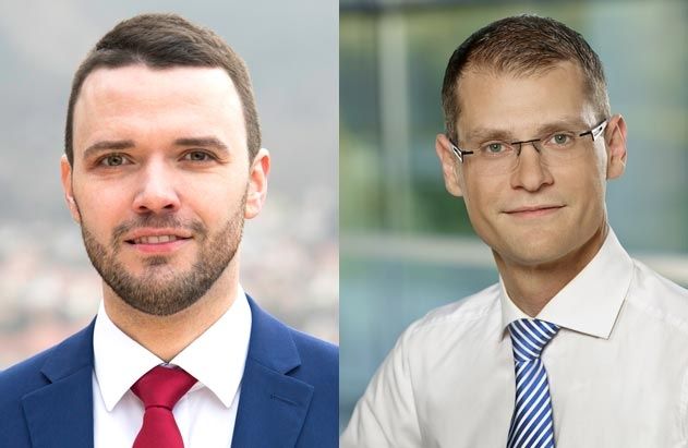 CDU-Kreisvorsitzender Guntram Wothly und Stadtrats-Fraktionschef Benjamin Koppe (l.) fordern eine Aussprache im Jenaer Stadtrat zur Kriminalität jugendlicher Ausländer.