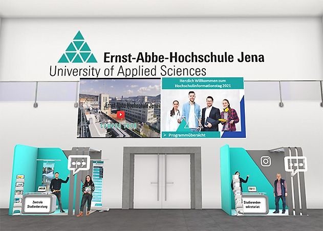 Virtuelle Aula der Ernst-Abbe-Hochschule Jena.