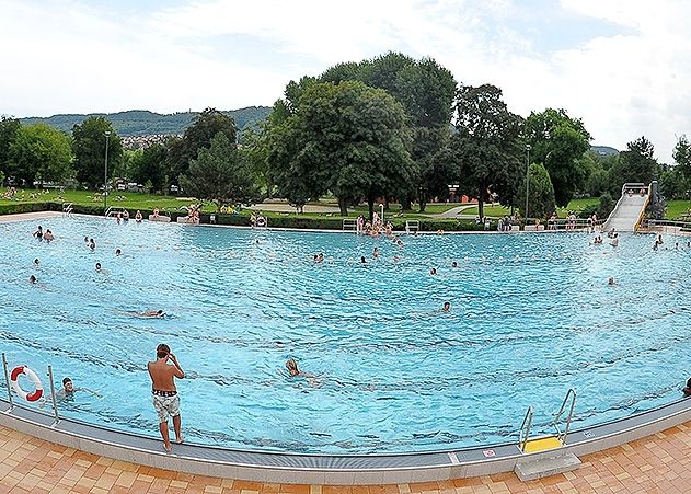 Das Ostbad am Fuße des Jenzig.