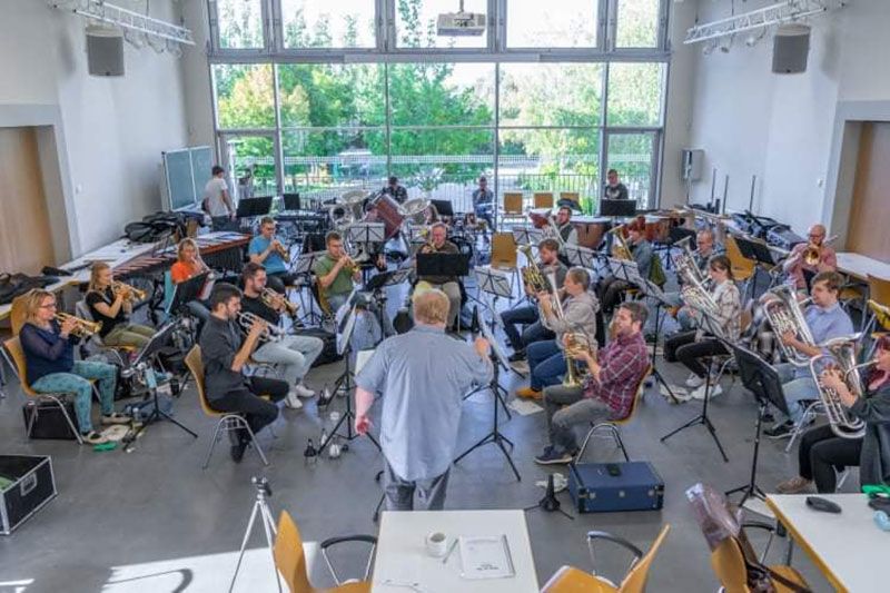 Probe der Jenaer Brass Band BlechKLANG.