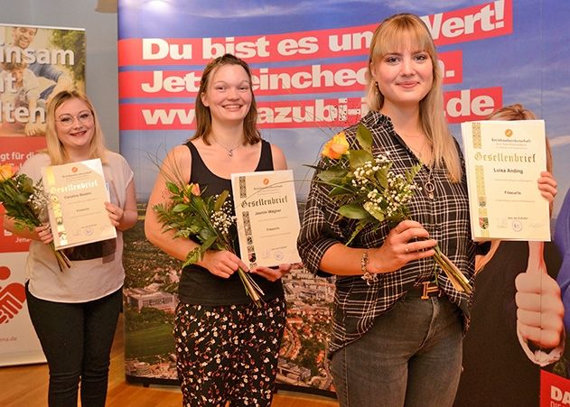 v.l.n.r.: Caroline Benzing, Jasmin Wagner und Luisa Anding.