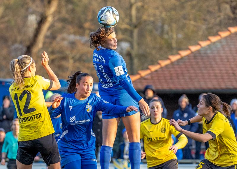 Hannah Mesch markierte in der 71. Minute das 2:0 für den FC Carl Zeiss Jena.