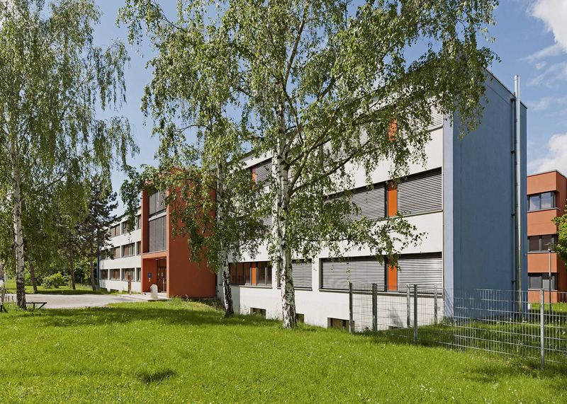 Die Heinrich Heine Schule in Jena.