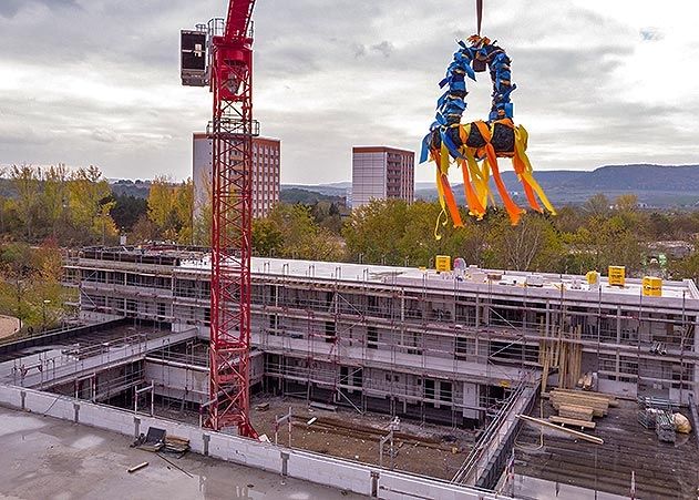 Richtfest am „Wohnen für Demenzerkrankte“ in Lobeda-Ost wurde gefeiert.