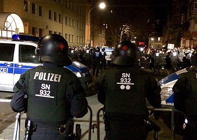 Während des Thügida-Aufzuges und den Protesten dagegen kam es am Mittwochabend zu 15 Straftaten.