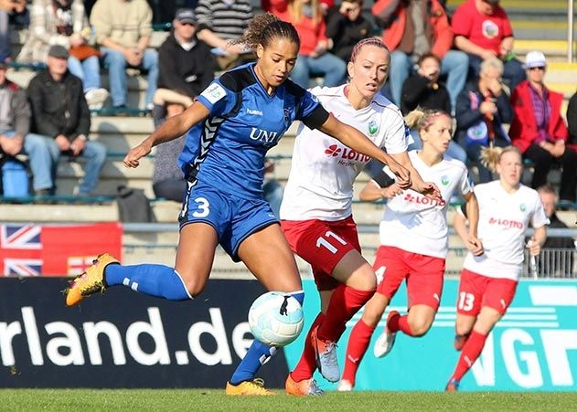 Rachel Melhado hier im Spiel gegen Frankfurt.