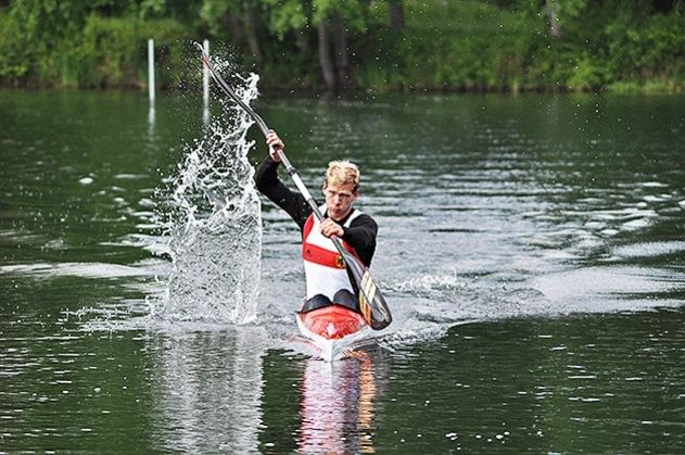 Martin Schubert beim Training auf dem Schleichersee