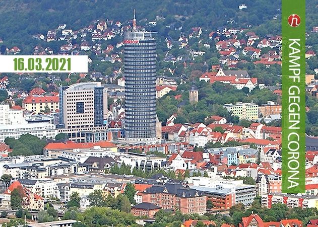 Der Sieben-Tage-Inzidenzwert in Jena liegt bei 63.