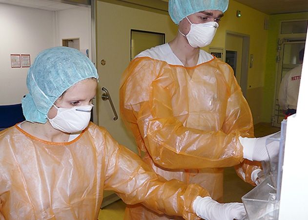 Studentische Verstärkung für die Pflege in der Zentralen Notaufnahme des Klinikums.