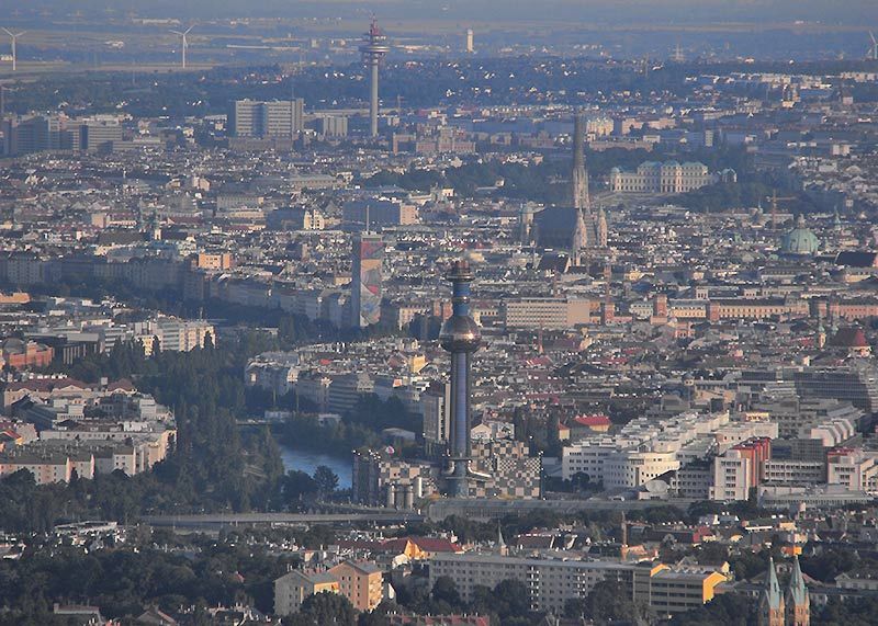 Blick auf Wien.