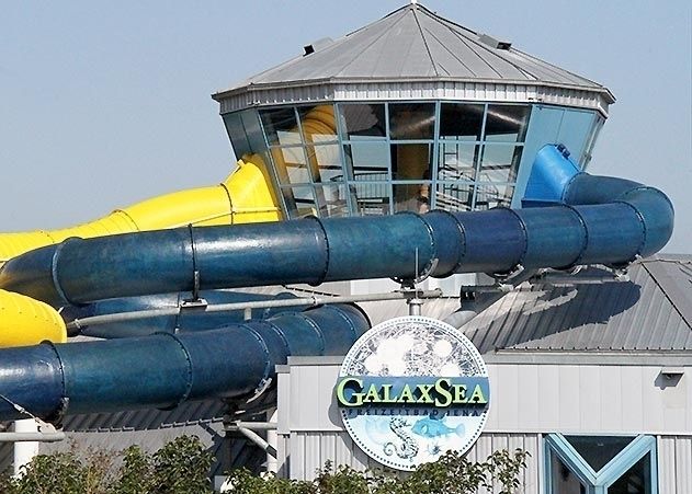 Das Freizeitbad GalaxSea in Jena.