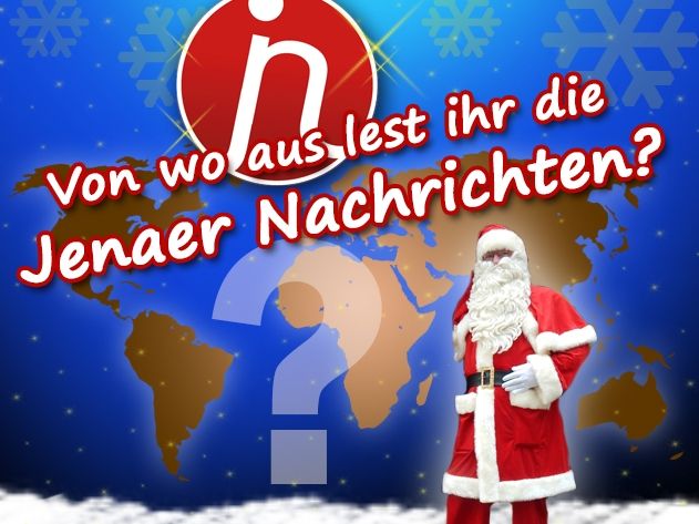 Sendet über die Jenaer Nachrichten Weihnachtsgrüße in die Heimat.