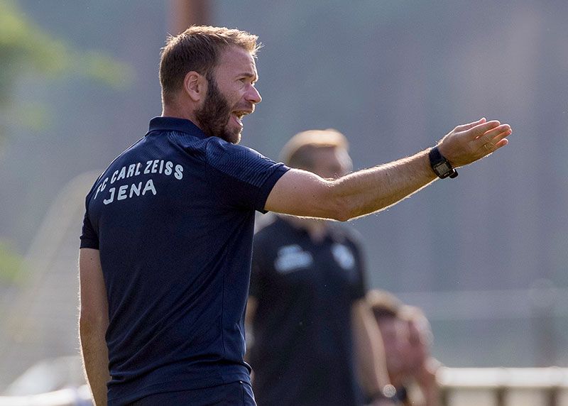 Cheftrainer Andreas Patz musste im letzten Vorbereitungsspiel vor dem Saisonauftakt im DFB-Pokal eine Niederlage einstecken.