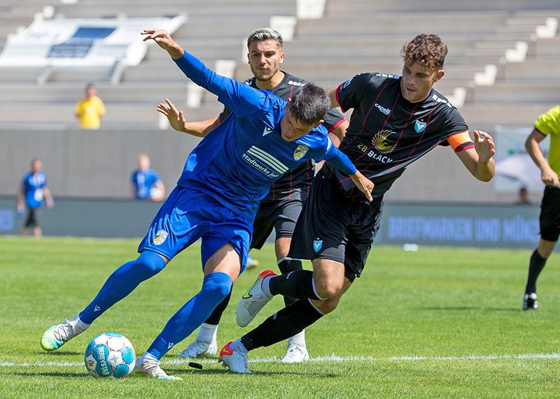FCC-Rückkehrer Pasqual Verkamp markiert für Jena den ersten Treffer in der neuen Saison.