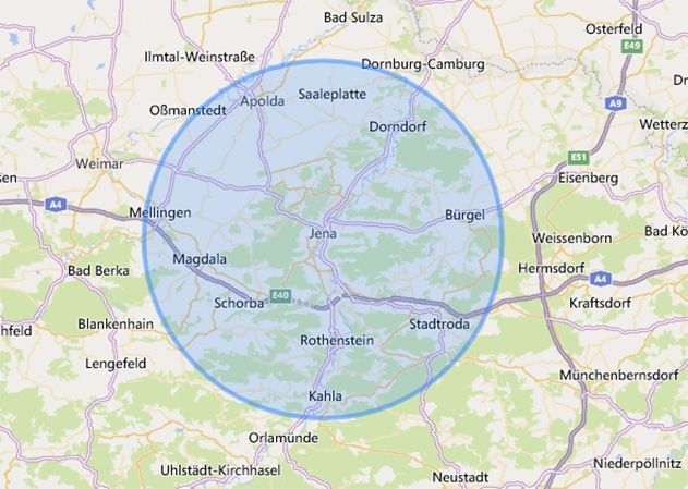 Jena kurz vor der Schwelle: In Hotspots mit Inzidenz über 200 wird der Bewegungsradius auf 15 km beschränkt.