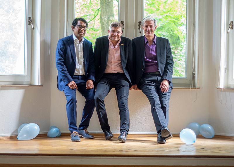 Boogielicious: Eeco Rijken Rapp aus Amsterdam (Klavier/Gesang), Bertram Becher aus Beckum (Blues-Harmonika) und David Herzel aus Bielefeld (Schlagzeug).