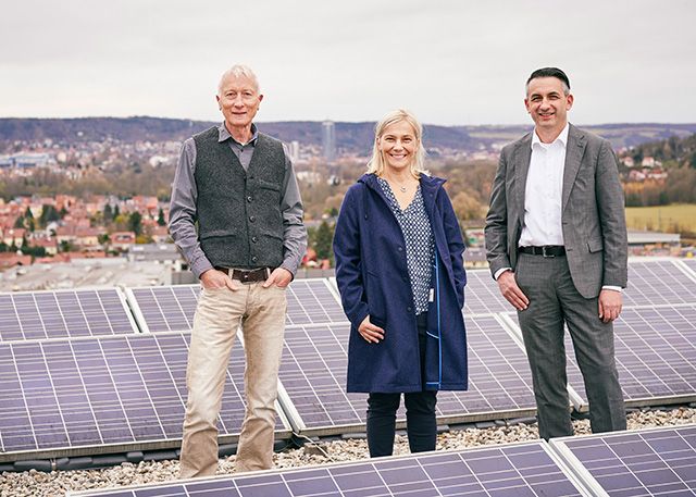 Der Stiftungsvorstand der Klimaschutzstiftung Jena-Thüringen v.l.n.r.: Matthias Stüwe, Claudia Budich und Gunar Schmidt.