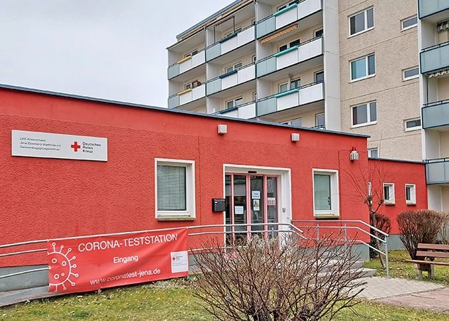 Ein Schnelltestzentrum wird in Lobeda Ost in der Ernst-Schneller-Straße 10 an den Start gehen. Ein weiteres befindet sich zentrumsnah im F-Haus Jena.