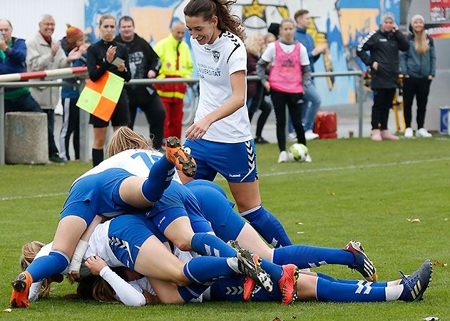 Grund zur Freude bei den USV-Frauen.