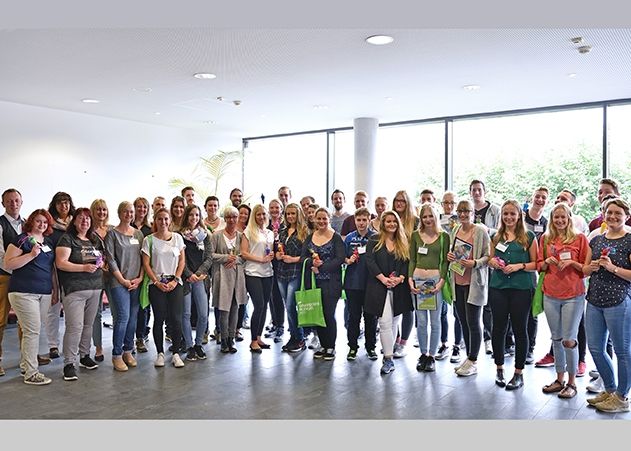 Zuckertüten als Willkommensgruß gab es für die neuen Azubis am Uniklinikum Jena.