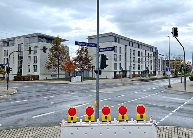 Austausch Fernwärmeleitung in Jena-Nord: Kreuzung Naumburger/Altenburger Straße wird bis 23. Dezember voll gesperrt.