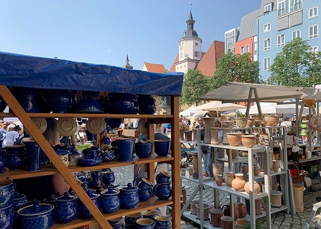 Der 24. Töpfermarkt in Jena war am Wochenende sehr gut besucht.
