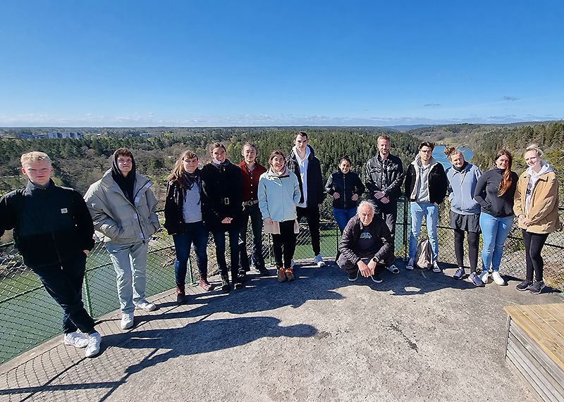 Trollhättan: Aussicht über die Wasserkraft- und die Schleußenanlage des Götakanals.