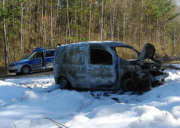 Das Vereinsauto fand die Polizei heute abgebrannt in den Kernbergen.