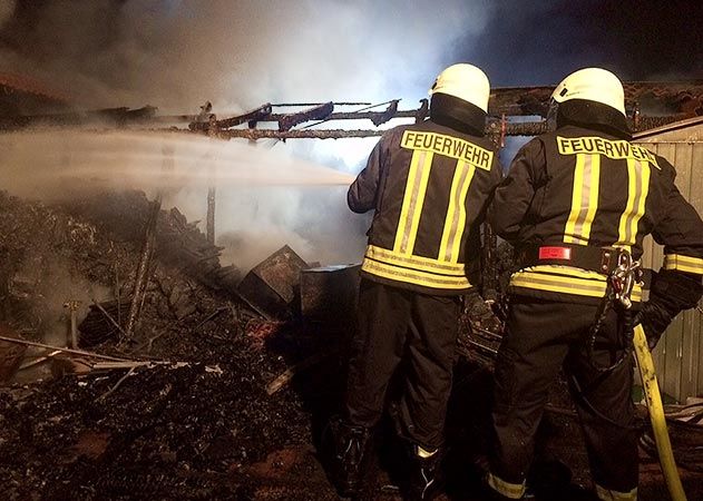 Zu einem Feuer kam es am Montagabend in einem Einfamilienhaus in Großlöbichau bei Jena.