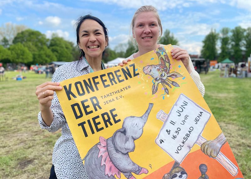 Die künstlerische Leitung Sonia Castellanos und Nancy Droese.