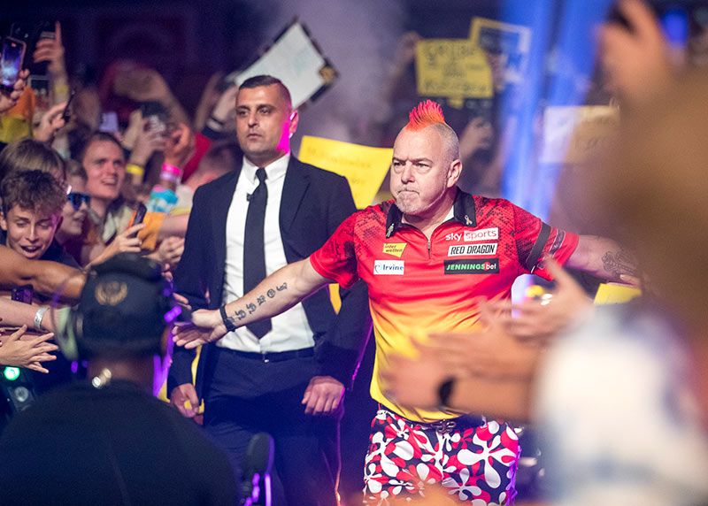 Peter Wright brachte die Fans wieder in Ekstase-Jubel.