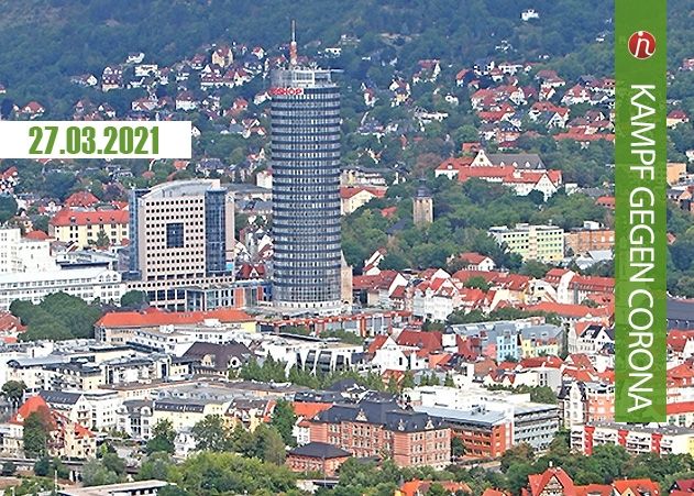 Der Sieben-Tage-Inzidenzwert in Jena liegt bei 94,4.