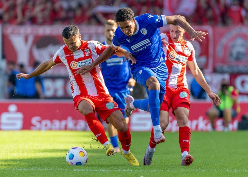 Der 19-jährige Benjamin Zank stand erstmals für den FCC in der Startelf.