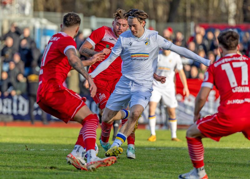 Jenas Elias Löder konnte im Spiel gegen den Greifswalder FC seine Torbilanz nicht ausbauen.