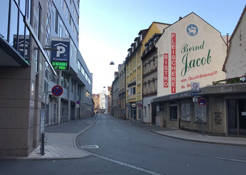 Seit Dienstag ist die Krautgasse auf Höhe der Hausnummer 5 gesperrt.