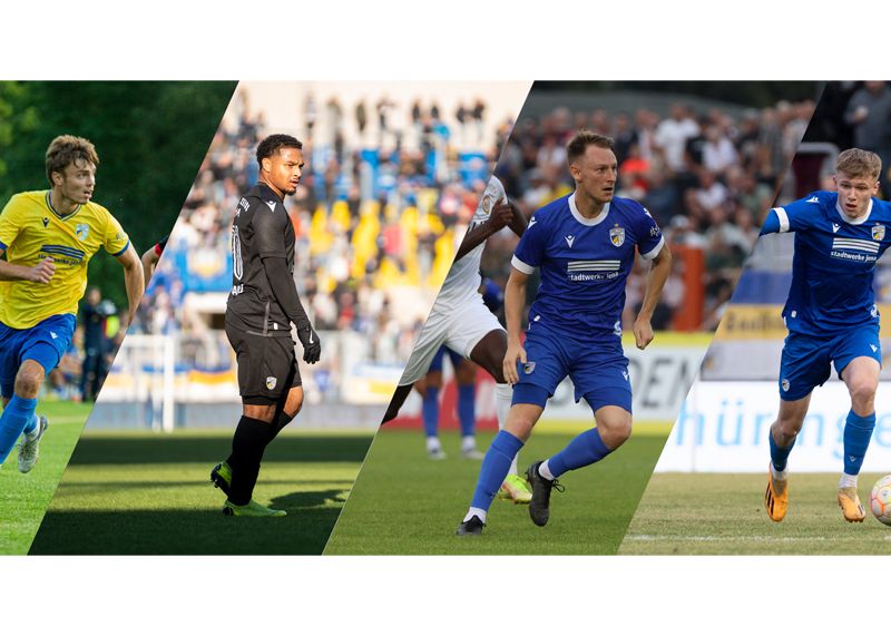 Max Grimm, Josien Nathaniel, Joshua Endres und Felix Bölter verlassen nach Saisonende den FC Carl Zeiss Jena.