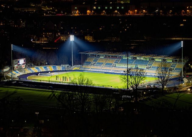 Das Ernst-Abbe-Sportfeld in Jena.