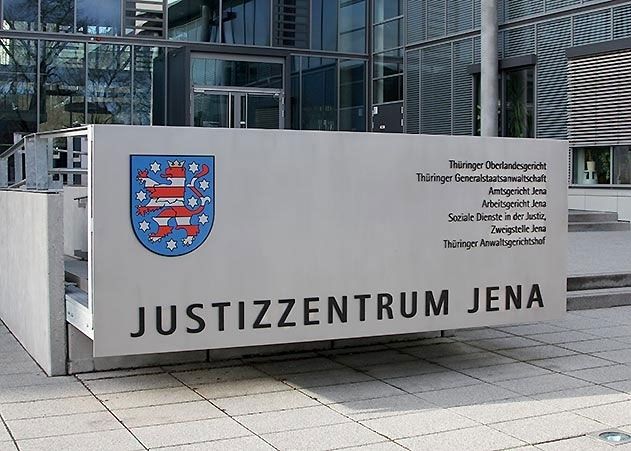 Bombendrohung in Jena: Das Justizzentrum des Freistaats Thüringen in Jena bleibt heute geschlossen.