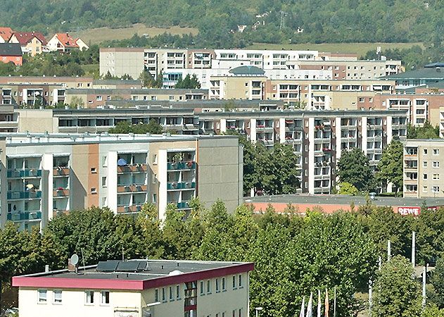 Blick auf den Jenaer Stadtteil Winzerla.