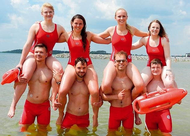 Edelmetall für einheimische Lebensretter: Bronze errang die Jenaer Wasserwacht beim Bundeswettbewerb am Bärwalder See.