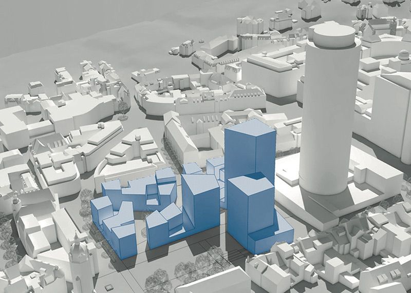 Visualisierung des Rahmenplans für das EichplatzAreal.