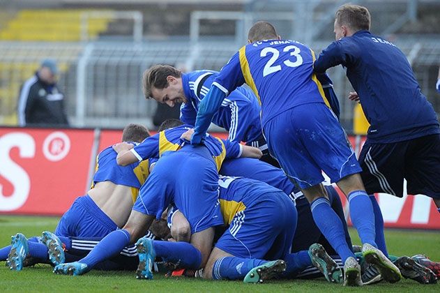 Freude über den Einzug ins Halbfinale.