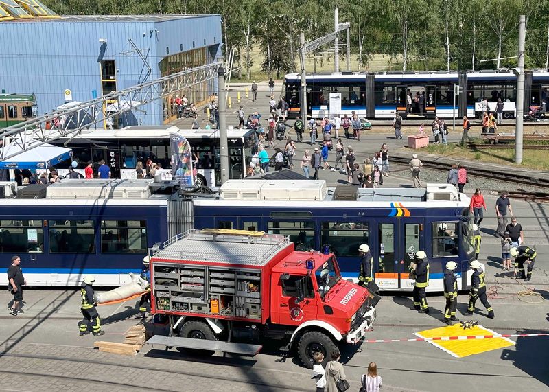 Fast 5.000 Gäste waren beim Tag der offenen Tür der Verkehrsunternehmen in Jena und Eisenberg.