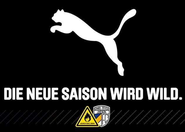 PUMA unterstützt ab der Saison 2016/17 den FC Carl Zeiss Jena als offizieller Ausrüster.